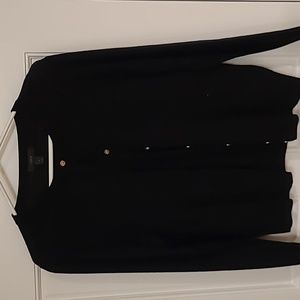J Crew, sz L ladies black Jackie cardigan